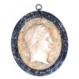 Lot 271 Fine Grand Tour Mixed Marble Roman Emperor Plaque