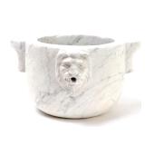 Lot 274 Carrara Marble Lion Spout Mortar