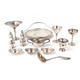 Lot 299 Large Group of 12 Mixed Sterling Silver Table Wear, Tiffany & Company Sipper