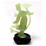 Lot 354 Lovely Chinese Serpentine Jade Figure