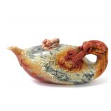 Lot 376 Chinese Soapstone Miniature Teapot, Rats