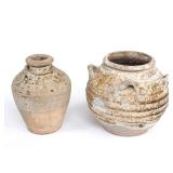 Lot 391 Two Rustic Stoneware Sung Dynasty Jars
