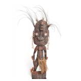 Lot 408 Handsome PNG Ancestor Figure wFiber Skirt