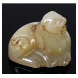 Lot 102 Chinese Mutton Fat Jade Jaguar Pendant