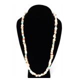 Lot 115 Lovely Vintage Coral & Turquoise Necklace