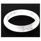 Lot 131 Gorgeous Rock Crystal Polished Bangle Bracelet