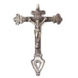 Lot 134 Large Antique Sterling Silver Crucifix, 17th-18th c.