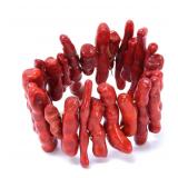 Lot 143 Lovely Bright Red Coral Bracelet