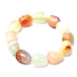 Lot 149 Agate Stone Polished Bead Bracelet