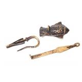 Lot 334 Antique Persian Slide Lock wKey