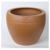 Lot 436 Chinese Brown Flower Pot