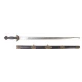 Lot 50 Chinese Jian Sword & Scabbard