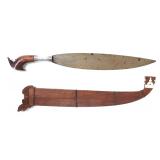 Lot 57 Moro Barong Sword & Scabbard