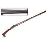 Lot 86 Catalan Stock Escopeta Percussion Rifle, Signed Pedro G. 1854