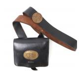 Lot 107 US Civil War Repro Belt & Pouch Set