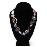 Lot 167 Gorgeous Amethyst & Rock Crystal Necklace