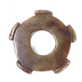 Lot 188 Chinese Jade Style Locust Bi-Disc