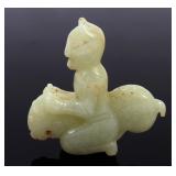 Lot 190 Certified Nephrite Jade Guardian Pendant