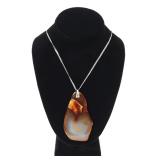 Lot 221 Beautiful Large Slate Agate Pendant