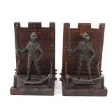 Lot 249 Pair of Armour Knight Bookends