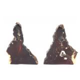 Lot 251 Wonderful Pair of Amber Slabs, Bookends