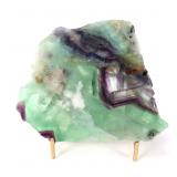 Lot 256 Incredible Slab of Rainbow Fluorite wStand