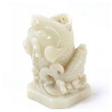 Lot 316 Chinese Boxwood Fish Brush Holder