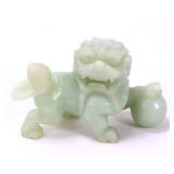 Lot 320 Chinese Jade Style Foo Lion