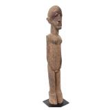Lot 393 Heavy Lobi-Carved Wood Figure, Late 19th-Early 20th C.