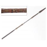 Lot 39 Intricate Silver & Copper Iron Tuareg Lance