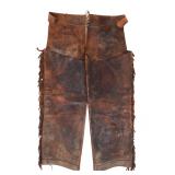Lot 45 American Western Leather Chaps, 19th C.