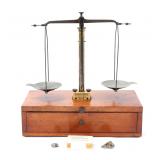 Lot 51 Antique Brass Apothecary Scale