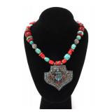 Lot 75 Vintage Tibetan Gau Necklace