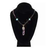 Lot 80 Shell, Turquoise & Crystal Quartz Necklace
