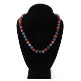 Lot 94 Gorgeous Rainbow Tourmaline Necklace