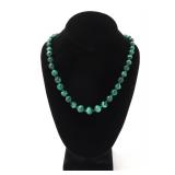 Lot 95 Gorgeous All Natural Malachite Beaded Necklace