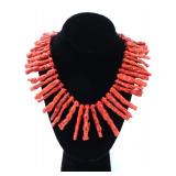 Lot 98 Gorgeous Natural Red Coral Necklace