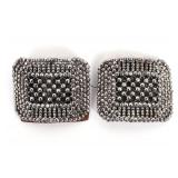 Lot 114 Original Pair of French Steel Cut Shoe Buckles