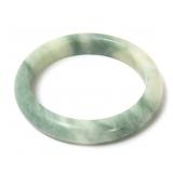 Lot 132 Beautiful Chinese Clouded Marble Jade Bangle