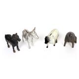 Lot 174 Farm Animal Still Bank Set of Four