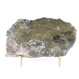 Lot 189 Gold in Calcite Matrix Slab on Stand