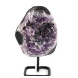 Lot 194 Gorgeous Amethyst Drusy on Custom Stand
