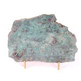 Lot 195 Raw Chrysocolla Mineral Specimen wStand