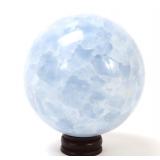 Lot 203 Gorgeous Aquamarine Mineral Sphere with Stand