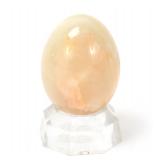 Lot 206 Natural Green Onyx Mineral Egg