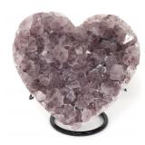 Lot 232 Lovely Amethyst Geode Carved Heart