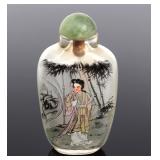 Lot 298 Chinese Snuff Bottle, Reverse Painted