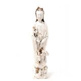 Lot 332 White Porcelain Guanyin Statue