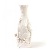 Lot 351 Chinese Blanc de Chine Lotus & Dragon Vase