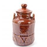 Lot 359 Chinese Brown Glazed Cookie Jar